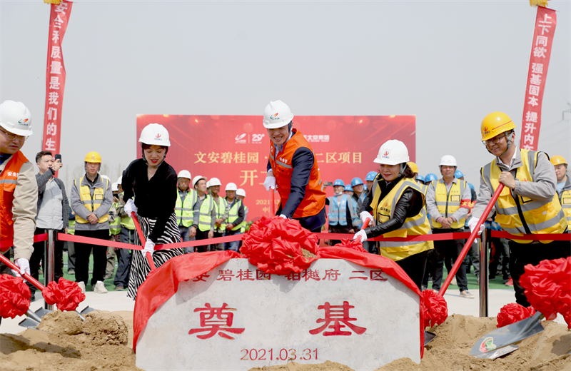 2021年3月31日，由北京集团承建的碧桂园·铂樾府二区工程正式开工，携手建设单位、监理单位一同在项目部举行了隆重的奠基仪式。